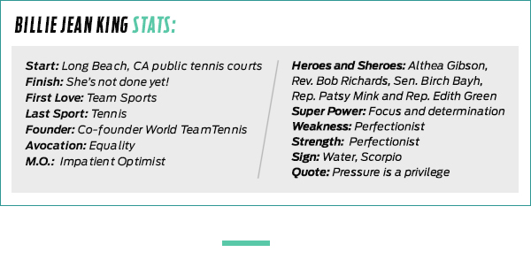 Billie Jean King Stats