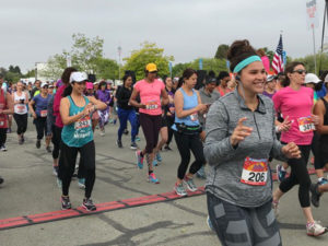 All smiles at the starting line