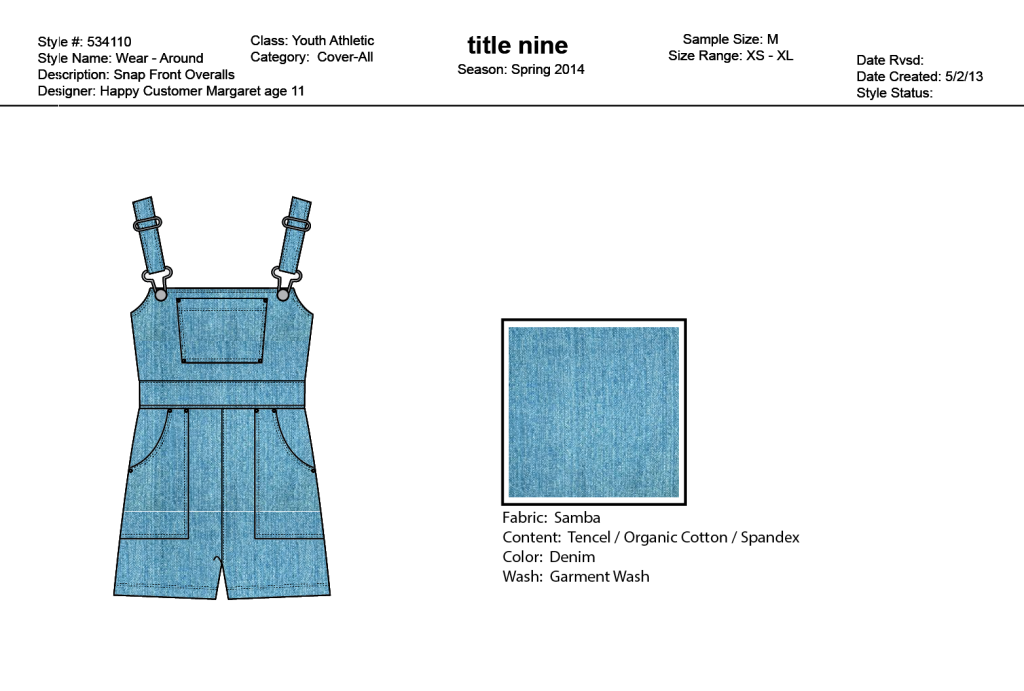 Spring 2014 Overalls - Margaret 5.3.13